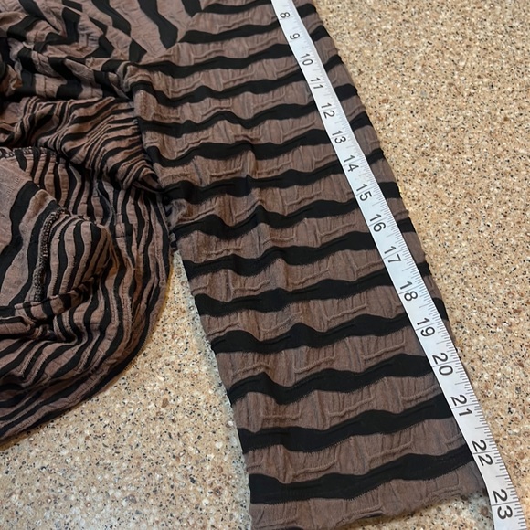 Kathleen Sommers Cover Up Cardigan Cape Women’s Medium Cigar Open Front Pockets - Picture 7 of 8